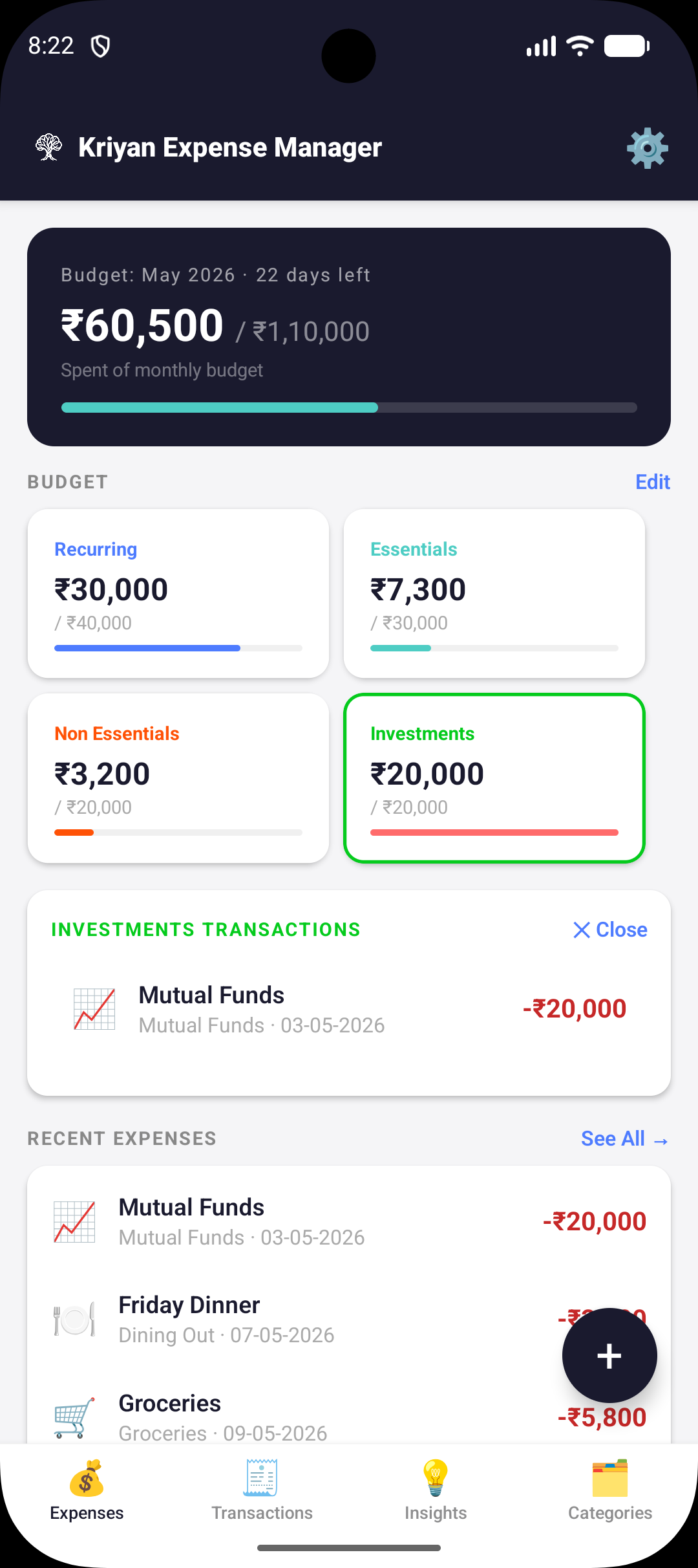 Kriyan app screenshot